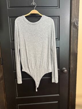 Long Sleeve Grey Bodysuit